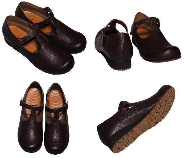 【靴のHOSHIKAWA】  『MOVEO 006』 モベオ スリッポン 21.5cm〜24.5cm EEEEE フラット底 ストラップ ブラック 日本製 本革 幅広