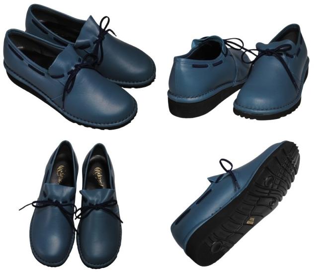 【靴のHOSHIKAWA】  『Airystep 0206』 エアリーステップ マスタード 21.5cm〜24.5cm EEEE スリッポン フラット底 ブーティー 日本製 本革