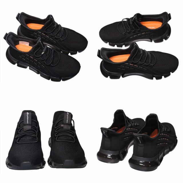 【靴のHOSHIKAWA】  『phiten PHL-003』 ファイテン スニーカー 22.5cm〜25cm レディース 手を使わない ゴムレース スリッポン 合皮 疲れない 軽量