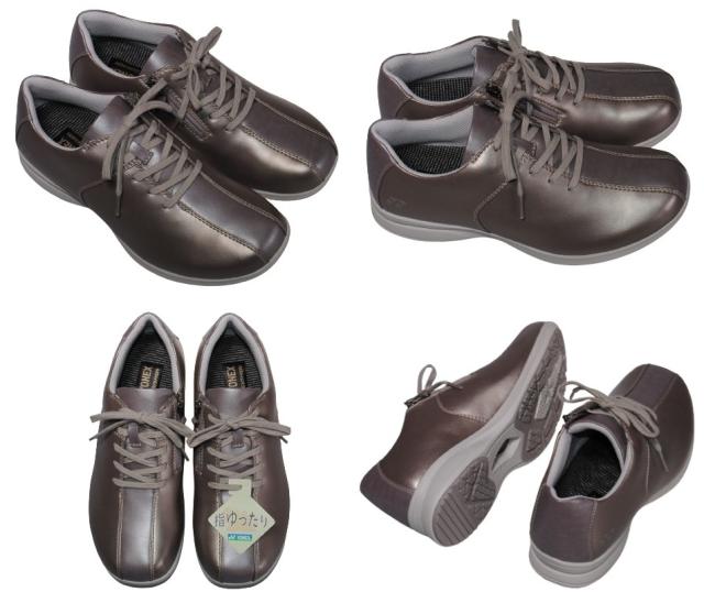 【靴のHOSHIKAWA】  『YONEX SHWLL122』 ヨネックス スニーカー 22cm〜25cm 3.5E レディース  ブラック ウォーキングシューズ ファスナー 合皮