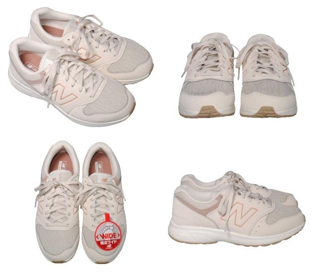 【靴のHOSHIKAWA】  『New Balance WW550』 ニューバランス スニーカー レースアップ ネイビー 22cm〜25.5cm 2E レディース 合皮