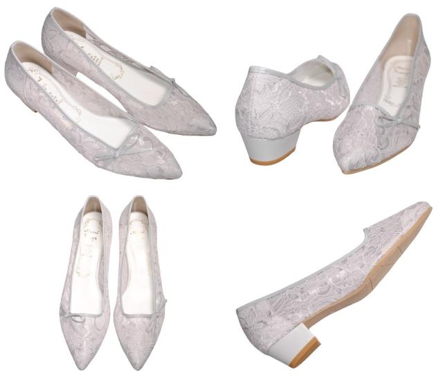 【靴のHOSHIKAWA】  『l Rouge 3994』 メタルルージュ カッター 22.5cm〜24.5cm ブラック レース リボン レディース 低反発ソール 国産 合皮 春夏