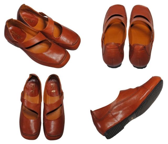 【靴のHOSHIKAWA】  『A-OK 5110』 エーオーケー スリッポン 22cm〜24.5cm レディース ブラック スクエアトゥ インヒール ベルト 本革