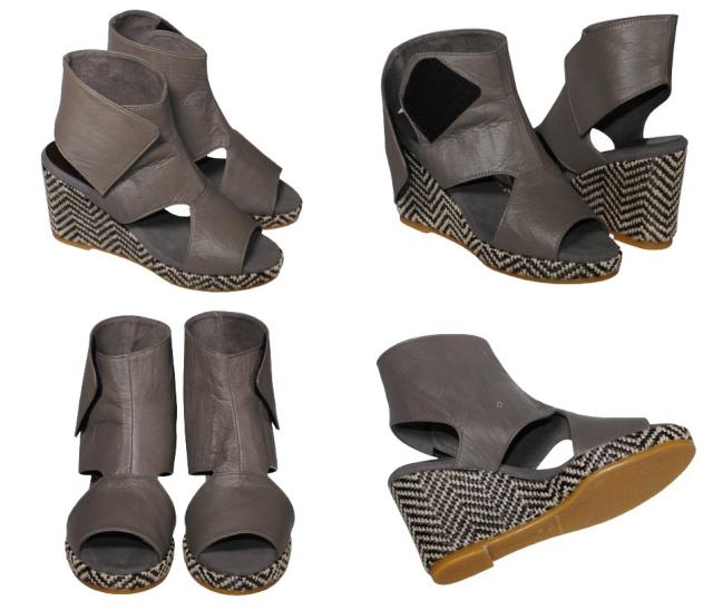 【靴のHOSHIKAWA】  『MOVEO 6800』 モベオ ブーツサンダル 221.5cm〜245cm EEEE 厚底ブーツ ホワイト オープントゥ マジックテープ 日本製 本革 春夏