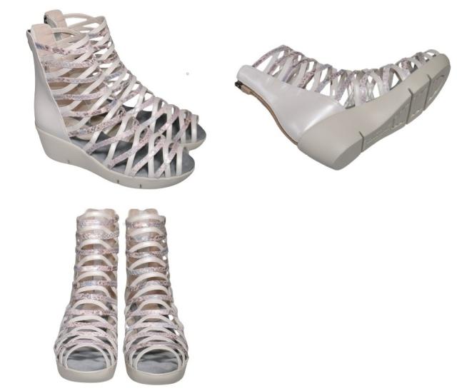 【靴のHOSHIKAWA】  『Monet 881402』 サマーブーツ モネ 21.5cm〜24.5cm EEE レディース ブラック カジュアル オープントゥ 日本製 本革 春夏