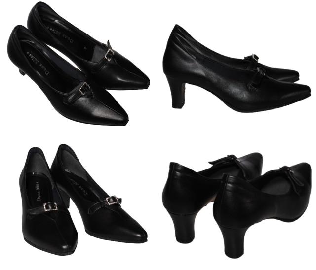 【靴のHOSHIKAWA】  『Dona Miss 9929』 21.5cm〜25cm EEE ドナミス パンプス レディース グレージュ ウェッジソール インヒール 本革 日本製