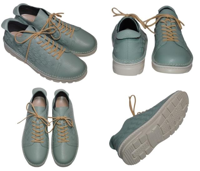 【靴のHOSHIKAWA】  『A-OK 7287』 エーオーケー レザースニーカー 21.5cm〜25cm EEEE ブラック レースアップ 抗菌防臭 撥水加工 吸汗 軽量 厚底 牛革 日本製