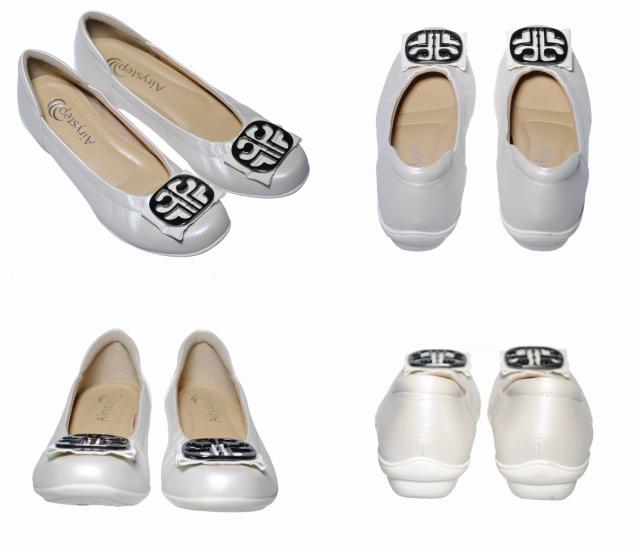 【靴のHOSHIKAWA】  『A-OK 6360』 エアリーステップ ボルドー 22cm〜24.5cm EEE パンプス レディース カジュアル ローヒール ぺたんこ 山羊革