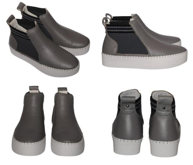 【靴のHOSHIKAWA】  『BEAUTY CREW 6198』 ビューティークルー 厚底ブーティー 23cm〜24.5cm レディース ブラック ショートブーツ サイドゴア 本革