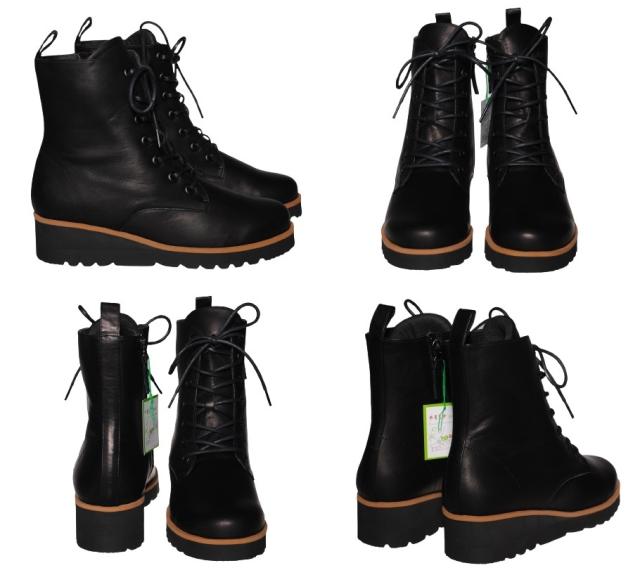 【靴のHOSHIKAWA】  『Dona Miss 2541』 21.5cm〜24.5cm EEEE ドナミス ショートブーツ レディース アイボリー レースアップ サイドファスナー 国産 本革 春夏