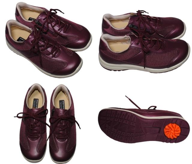 【靴のHOSHIKAWA】  『Medical Walk L030』 アサヒ メディカルウォーク 21.5cm〜25cm EEEE レディース シルバー カジュアルシューズ レースアップ 天然皮革 日本製