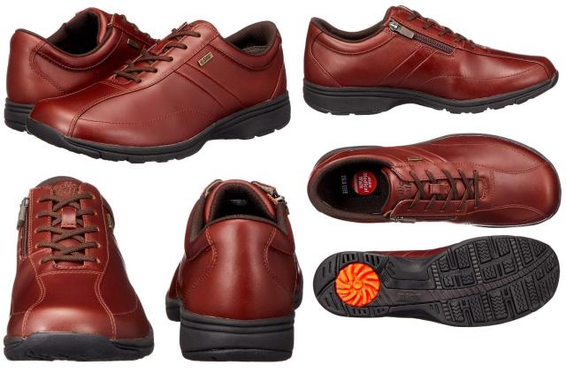 【靴のHOSHIKAWA】  『Medical Walk MF』 アサヒ メディカルウォーク 23.5cm〜28cm EEEE メンズ ブラウン カジュアルシューズ レースアップ 天然皮革 SHM