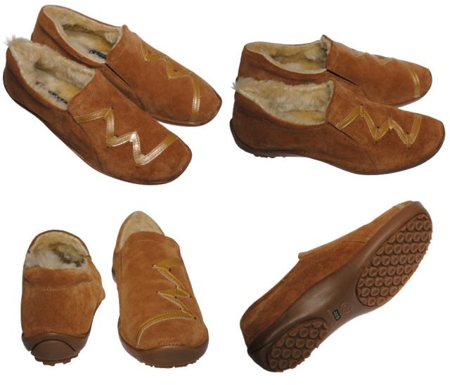 【靴のHOSHIKAWA】  『Casual Monet 773100』 カジュアルモネ スリッポン 21.5cm〜25cm EEE レディース キャメル スウェード カジュアル 日本製 防寒 秋冬