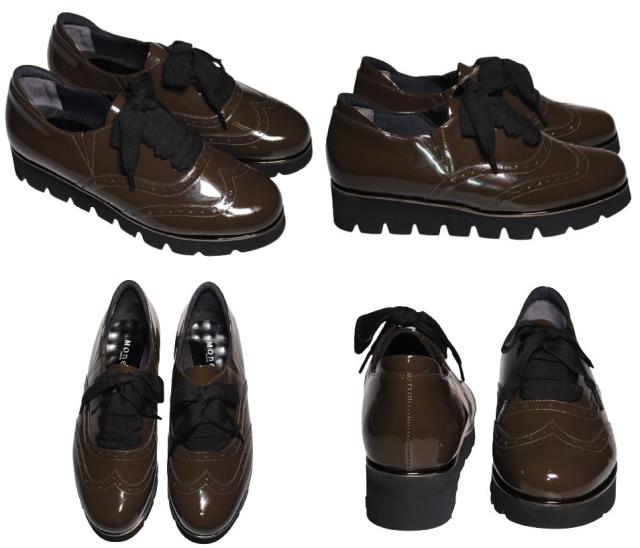 【靴のHOSHIKAWA】  『Monet 333202』 モネ ローファー 21.5cm〜25cm EEEE カジュアル ネイビー ウィングチップ エナメル レースアップ 牛革 日本製