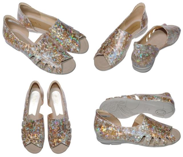 【靴のHOSHIKAWA】  『MONET 881203』 モネ パンプス 21.5cm〜24.5cm EEE トープ レディース ローヒール カジュアル エレガント オフィス 本革 国産 春夏