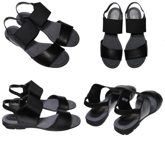 【靴のHOSHIKAWA】  『MONET 882101』 モネ フラットサンダル レディース キャメル 21.5cm〜24.5cm EEE オープントゥ バックバンド 日本製 牛革