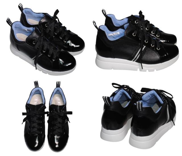 【靴のHOSHIKAWA】  『Monet 241300』 モネ カジュアルシューズ 21.5cm〜25cm EEEE レザースニーカー グリーン レースアップ 厚底 牛革 日本製