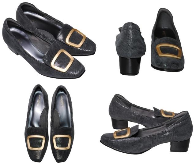 【靴のHOSHIKAWA】  『MONET 883305』 モネ パンプス 21.5cm〜24.5cm EEE グレージュ レディース ローヒール カジュアル エレガント エナメル 本革 国産 春夏