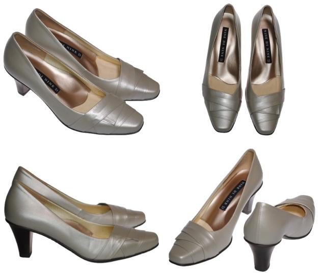 【靴のHOSHIKAWA】  『NINE DI NINE 7001』 ナインディナイン パンプス 21.5cm〜25cm EEE オークピンク レディース ヒール カジュアル 本革 国産