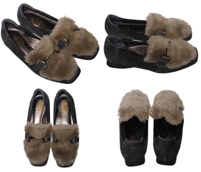 【靴のHOSHIKAWA】  『SPORTS NINE 9812』 スポーツナイン スリッポン 22cm〜24.5cm レディース オレンジ カジュアル ローファー スクエアトゥ 幅広 本革 国産 秋冬