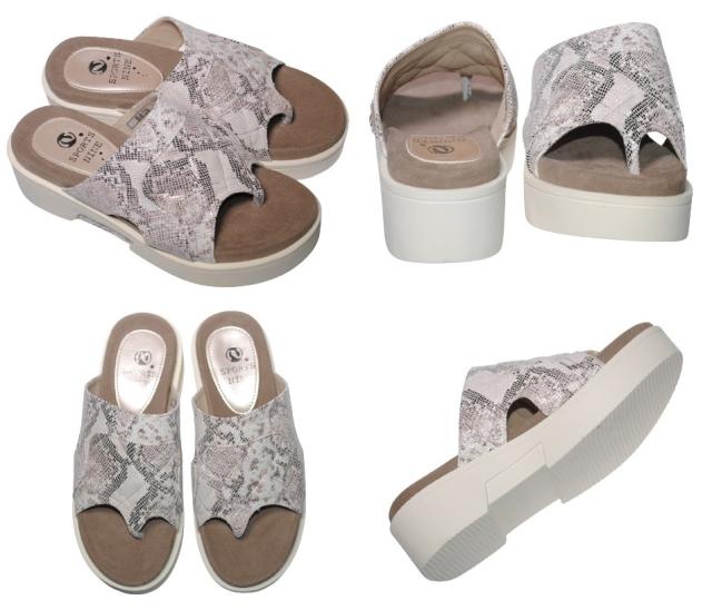 【靴のHOSHIKAWA】  『SPORTS NINE 5020』 スポーツナイン トングサンダル 22cm〜24.5cm EEE ブラック レディース 低反発クッション 鼻緒 厚底 本革 国産