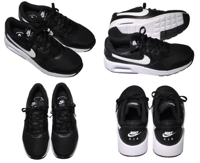 【靴のHOSHIKAWA】  『NIKE CW4555 002』 ナイキ エアマックス 24.5cm〜28cm メンズ ブラック/ホワイト レースアップスニ—カー 合皮 ホワイトソール