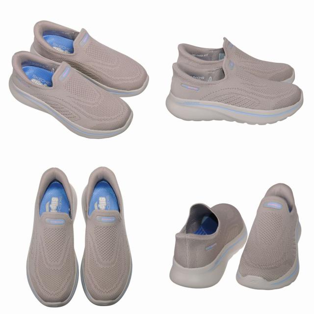 【靴のHOSHIKAWA】  『SKECHERS SPORTL 125843』 スケッチャーズ スニーカー 22.5cm〜26cm レディース GO WALK ARCH FIT スリッポン ストレッチ ブラック 合皮 軽量
