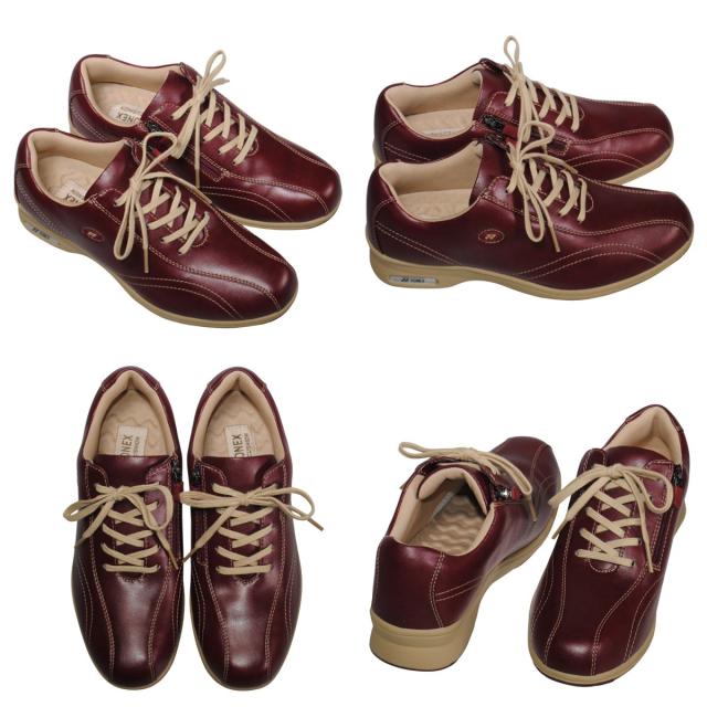 【靴のHOSHIKAWA】  『YONEX SHWL30W 820』 ヨネックス スニーカー 22cm〜25cm 4.5E レディース レオパードパールローズ ウォーキングシューズ メッシュ 合皮