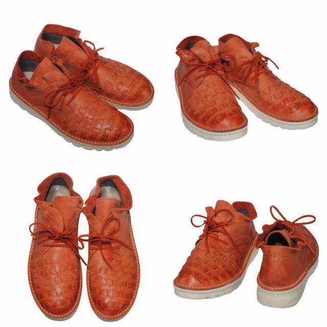 【靴のHOSHIKAWA】  『A-OK 7311』 エーオーケー ブーティー 21.5cm〜25cm EEEE トマト レディース レースアップ ショート丈 国産 幅広 軽量 秋冬