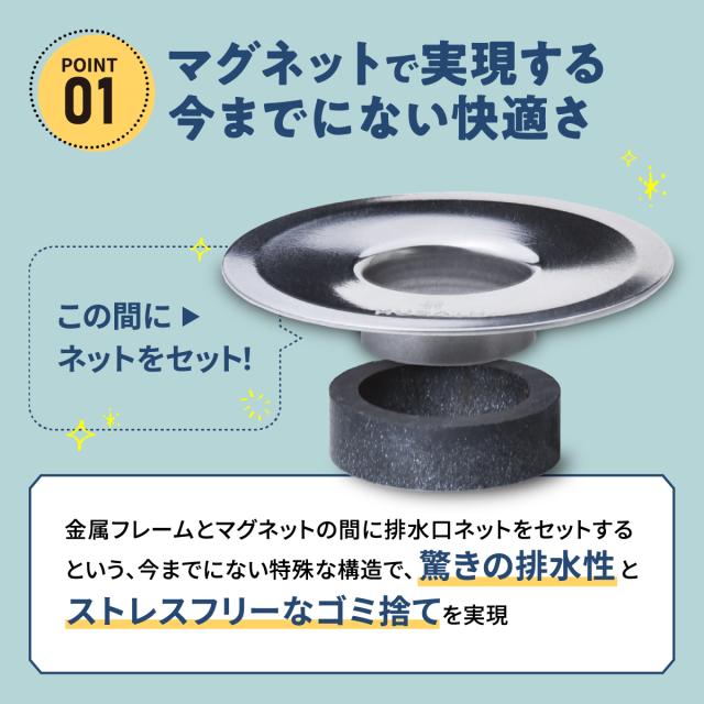 HUBATH 洗面台ヘアキャッチャー