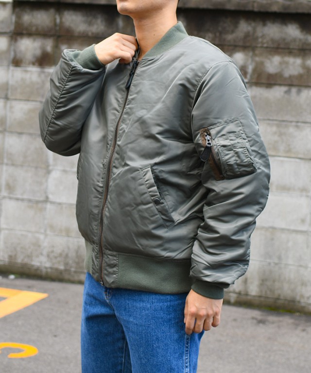 新作 HOUSTON ヒューストン MA-1 FLIGHT JACKET 50316 メンズ