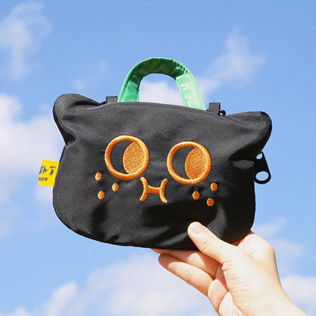 猫型 クロスボディ ショルダーバッグ ハロウィン ゴスロリ ふわふわ 黒猫 猫型 クロスボディ ショルダーバッグ ハロウィン ゴスロリ