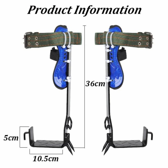 木登り器 木登り道具 昇柱器 直立木登りツール シートベルト付き 登山木の靴 木登りスパイクセット ツリークライミングツール 2本爪 木登り補助スパイク  調節可の通販はau PAY マーケット - いくちゃんのときめきストア | au PAY マーケット－通販サイト