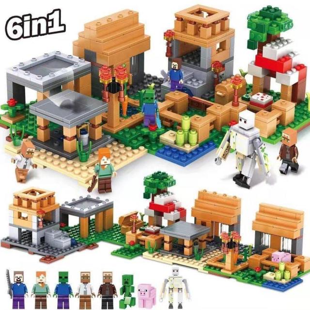 レゴ ブロック マインクラフト風 村ビレッジ レゴ 互換 マイクラ