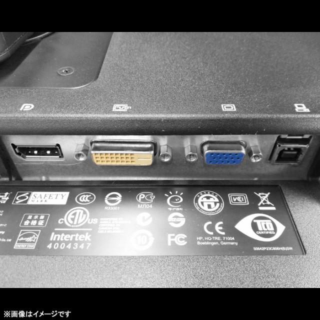 HP Compaq LA2306x 23インチ ワイド 液晶モニター フルFD 縦置き可 非光沢 ノングレア DisplayPort D-SUB  VGA DVI 23型 PCモニター 中古｜au PAY マーケット