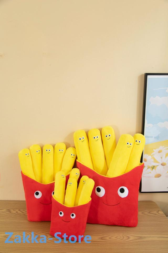 フライドポテトのぬいぐるみ 可愛い ポテトチップス抱き枕 おもしろい