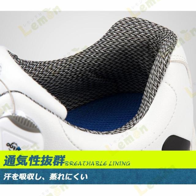 ゴルフシューズ ダイヤル式 PGM スパイクレス スニーカータイプ 歩きやすい 疲れにくい 快適 防水 紐なし golf 25.0cm~28.0cm