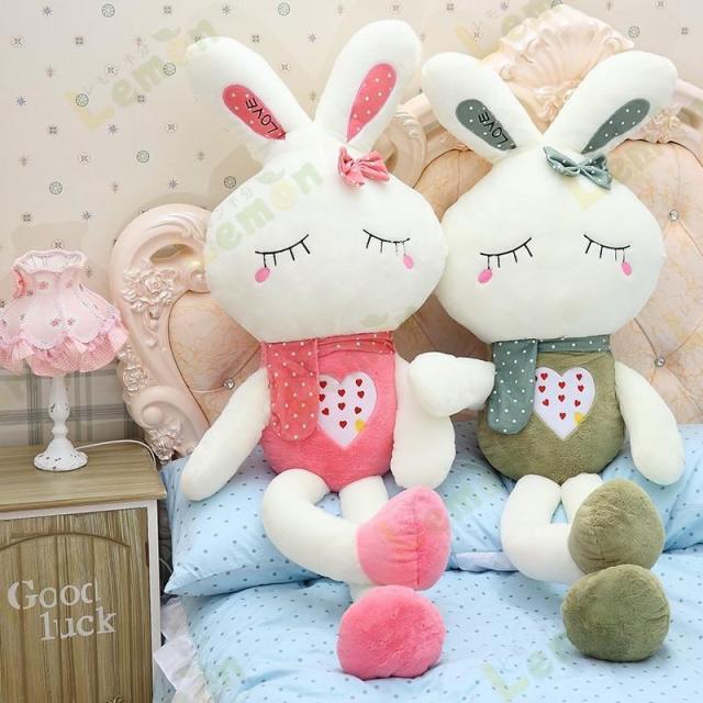 汎用うさぎ 大 サイズ 大きめ 2体セット 赤 白 長毛 ぬいぐるみ 汎用うさぎ 大 サイズ 大きめ 2体セット 赤 白 長毛 ぬいぐるみ
