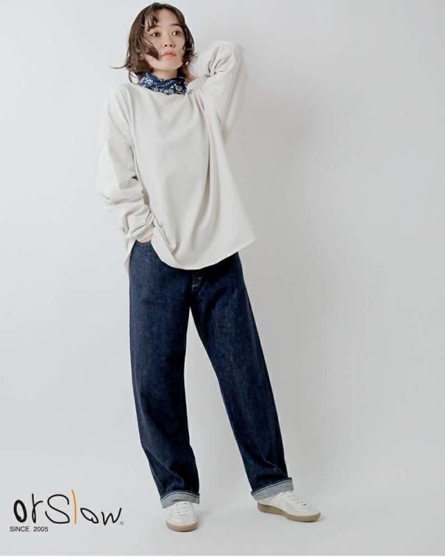 オアスロウ or slow ハイライズ デニム パンツ “JASMINE” 00-1040 パンツ クーポン対象