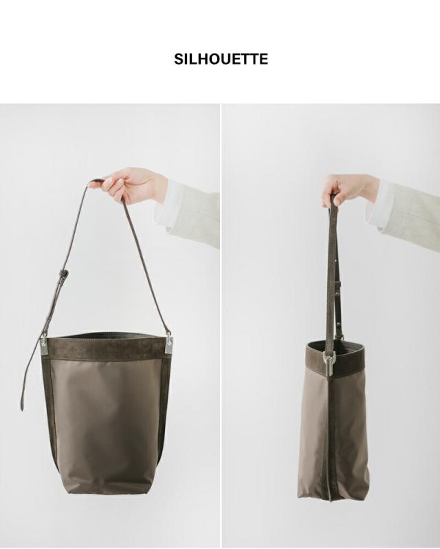 ORSETTOカウレザー ナイロン 2way ショルダー バッグ “RACCOLTO” 01-161-162-01