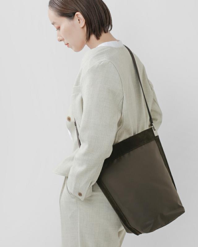 ORSETTOカウレザー ナイロン 2way ショルダー バッグ “RACCOLTO” 01-161-162-01