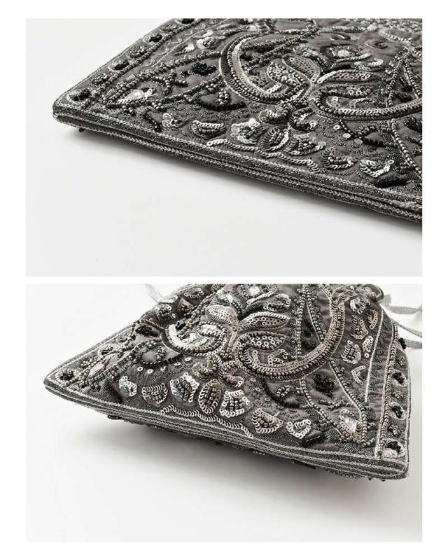 ne Quittez pas(ヌキテパ)スパンコール刺繍ショルダーバッグ“EmbroideryShoulderBag”012052nj3-5-7-9