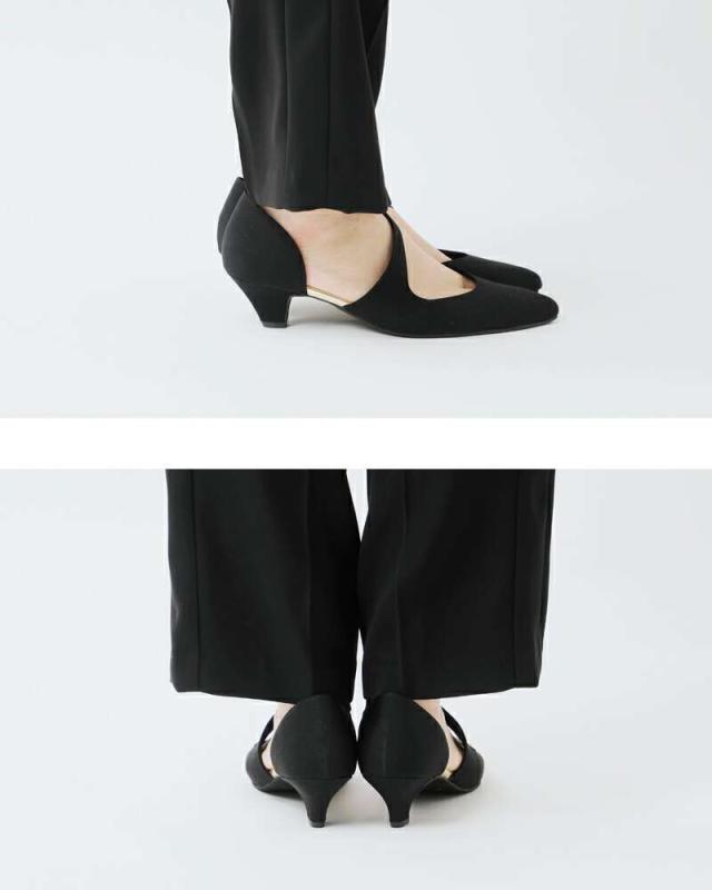 kaene(カエン)アシンメトリーストラップパンプス050018o