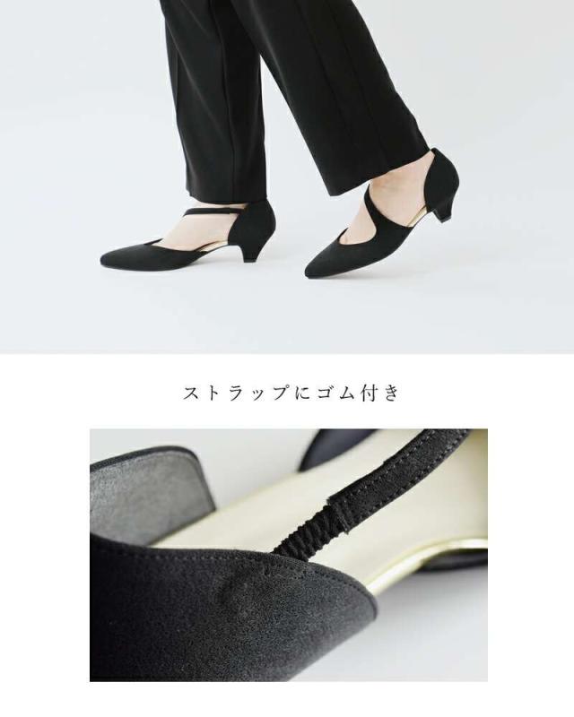 kaene(カエン)アシンメトリーストラップパンプス050018o