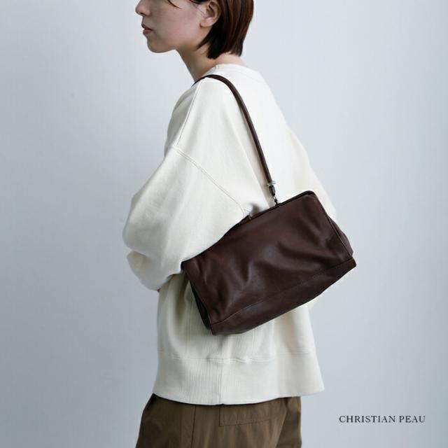 CHRISTIAN PEAU(クリスチャンポー)カウレザーロングハンドルバッグ06473-2-cp