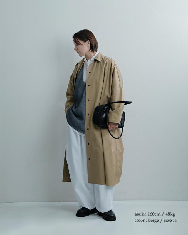 mizuiro ind(ミズイロインド)コットンワイドシャツワンピース1-250084