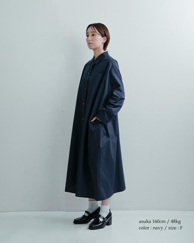 mizuiro ind(ミズイロインド)コットンワイドシャツワンピース1-250084