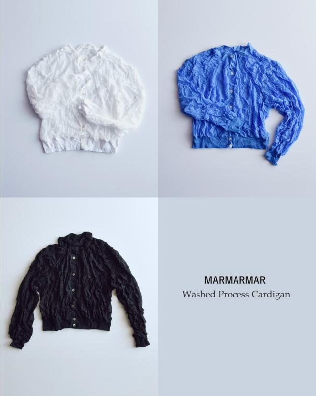 MARMARMAR(マーマーマー)シアーワッシャー 長袖カーディガン 1-810073