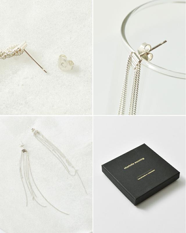 charlotte wooning(シャーロット・ウーニング)シルバーピアス“ZEEBRIES”1053560023