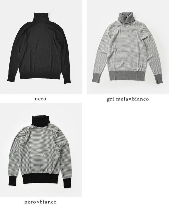 GICIPI(ジチピ)コトーネソフトコットンリブタートルネックプルオーバー“ANANAS＆TIGRE”2413a